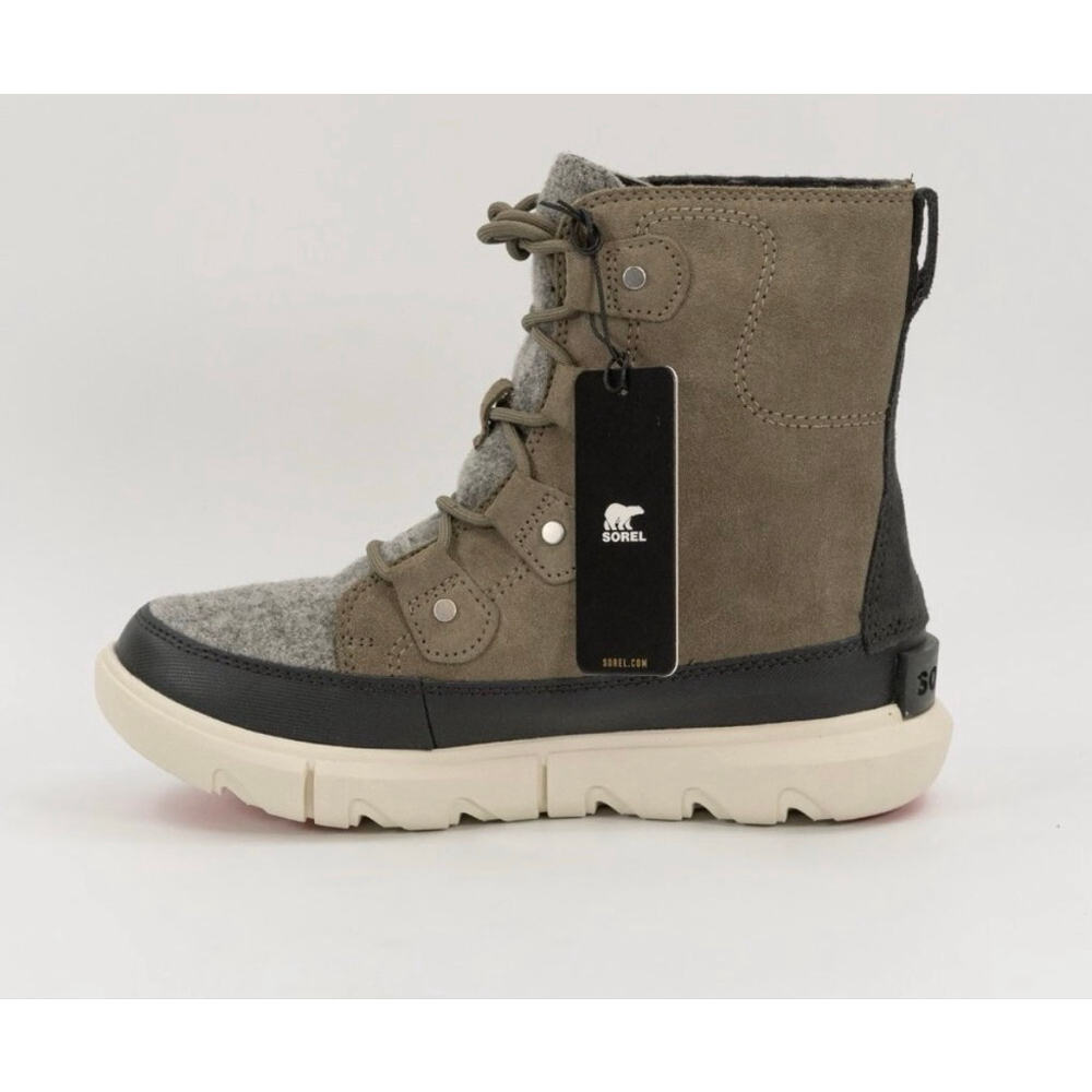 Sorel Explorer II Joan Felt Sage Fawn Suede Ankle Boots WP Women’s Size 7 NWT - Picture 5 of 5